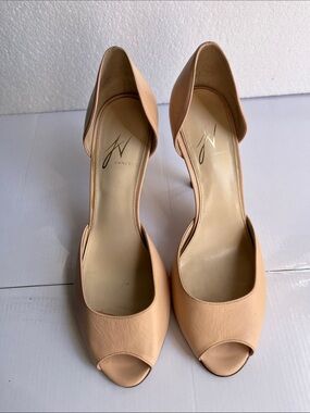 J Vincent Peach Open-Toe Women’s Heels
